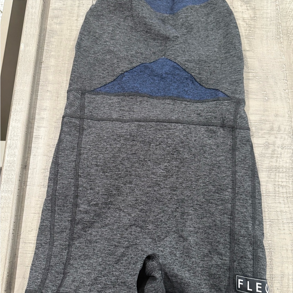 Fleo Gray and Blue Women's Shorts